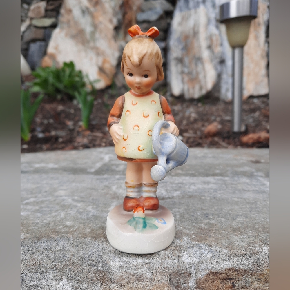 Vintage Goebel Hummel Figure 1960-72 Girl with Watering Can - 'Little Gardener'
